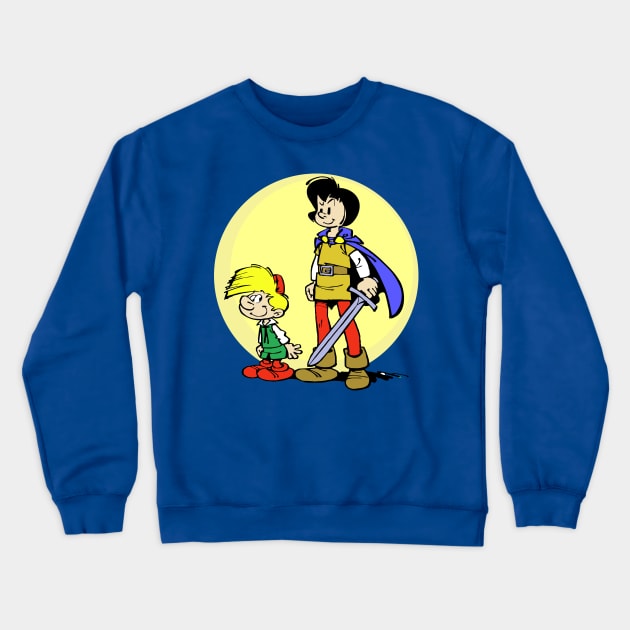 Johan and Pirlouit Crewneck Sweatshirt by belbaggs